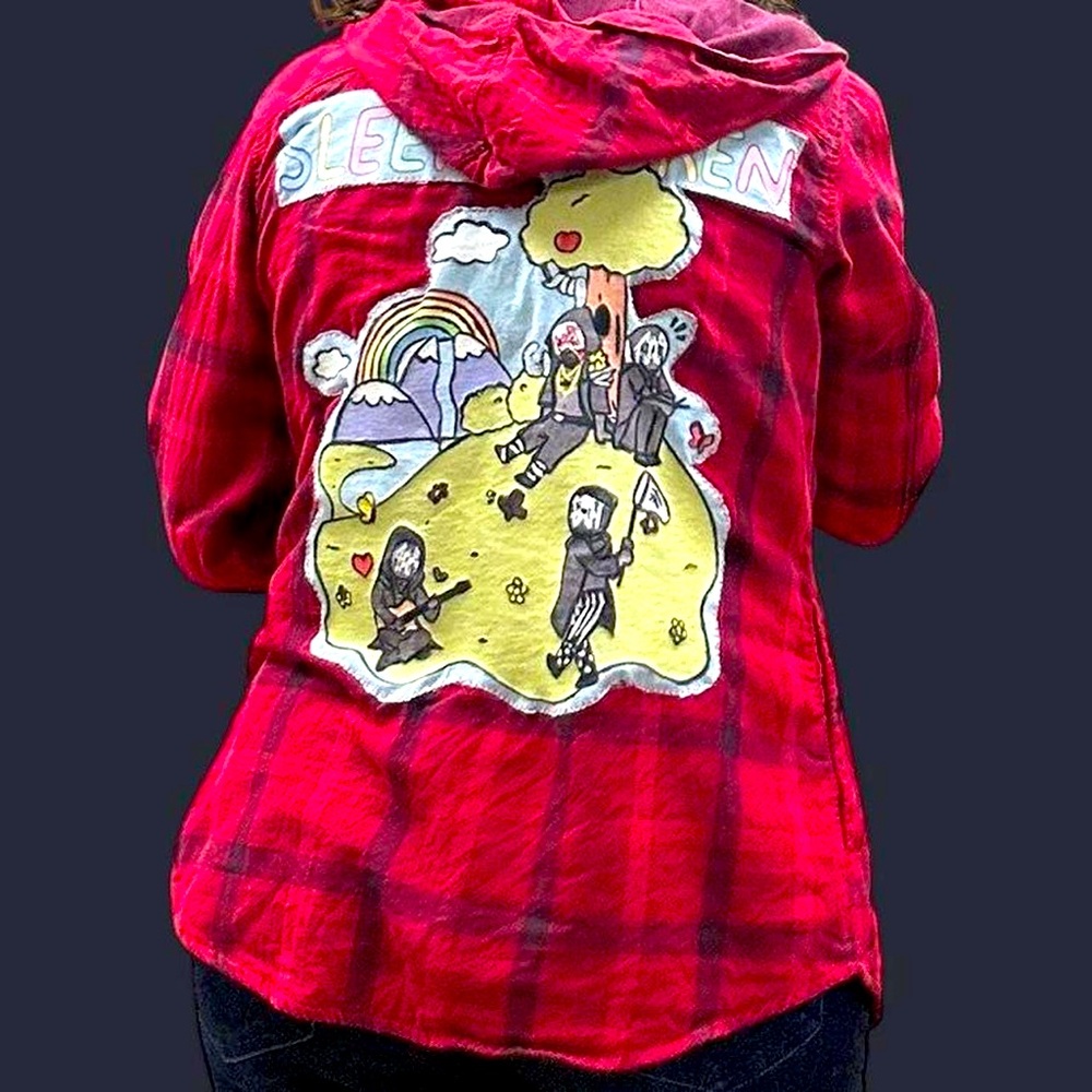 Custom Sweet Sleep Token Flannel Hoodie